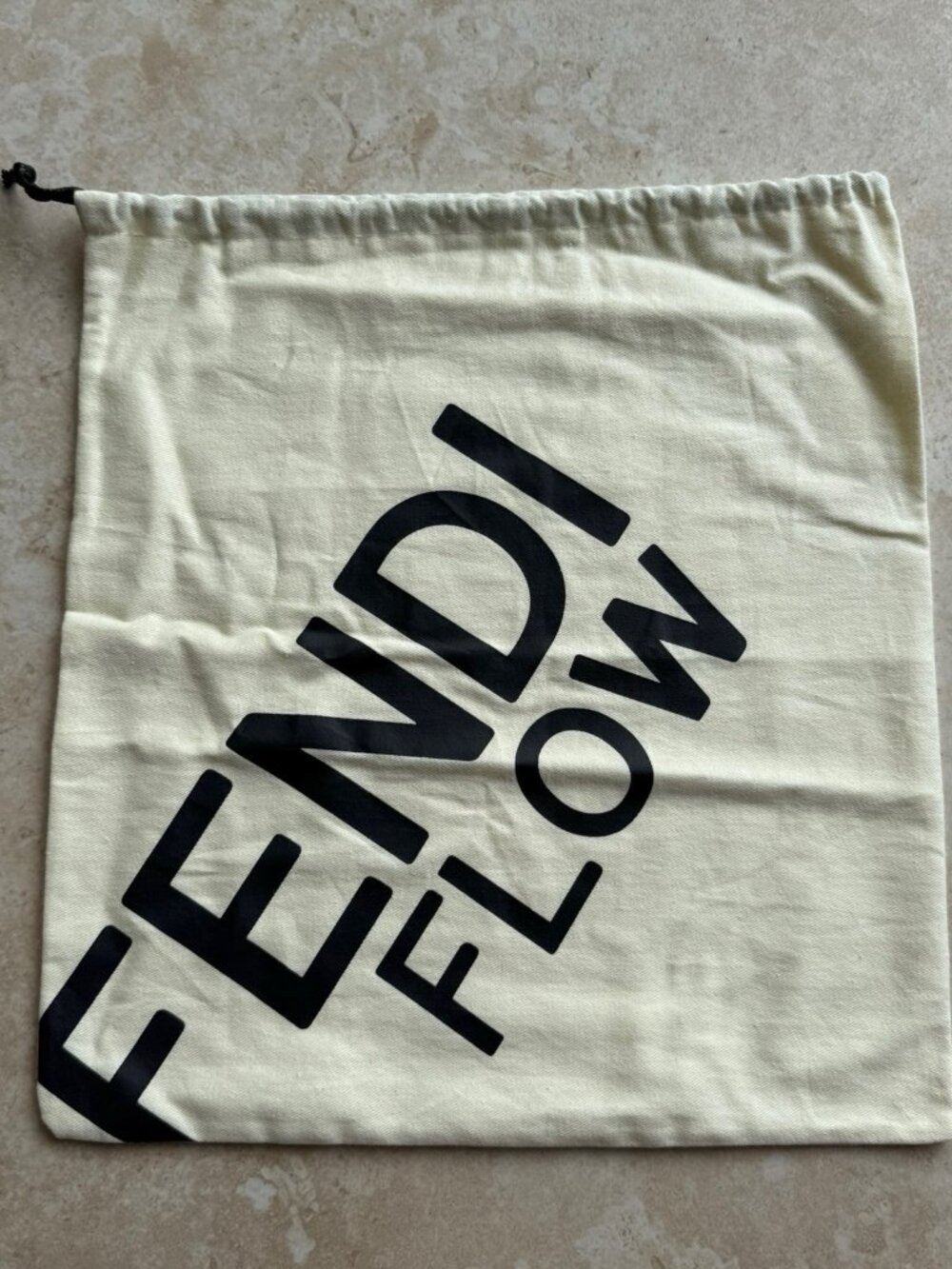 Authentic Fendi Dust Bag Storage Ivory 13" x 12"